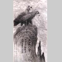 王中鸣作品《威震八方》六尺整张
